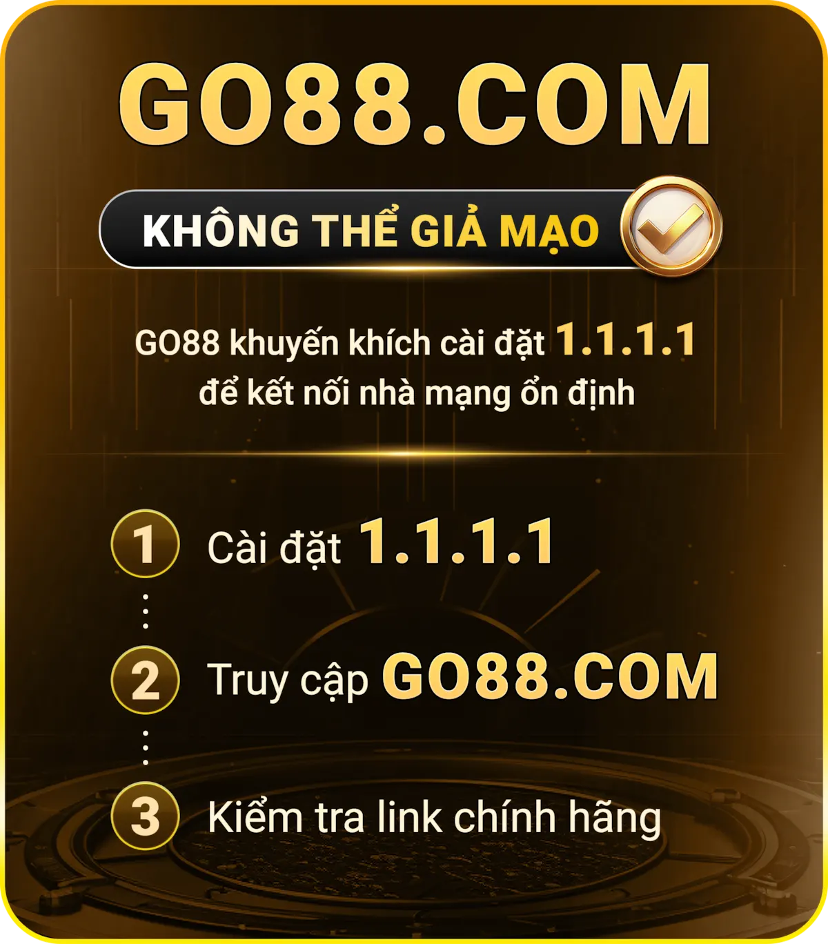 Giải pháp sử dụng 1.1.1.1 truy cập Go88 hiệu quả